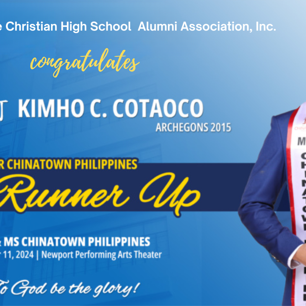 Kimho Cotaoco; 1st Runner-Up for Mr. Chinatown Philippines 2024